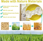 Suhaco 4 in 1 Puzzle Feeder Dog Bowls Slow Feeder Dog Bowls Large Slow Feeding Bowl for Dogs, Dog Puzzle Game Slow Feeder for Dry and Wet Food Dog Food Bowl for Large Dogs, 9.8IN (Yellow)