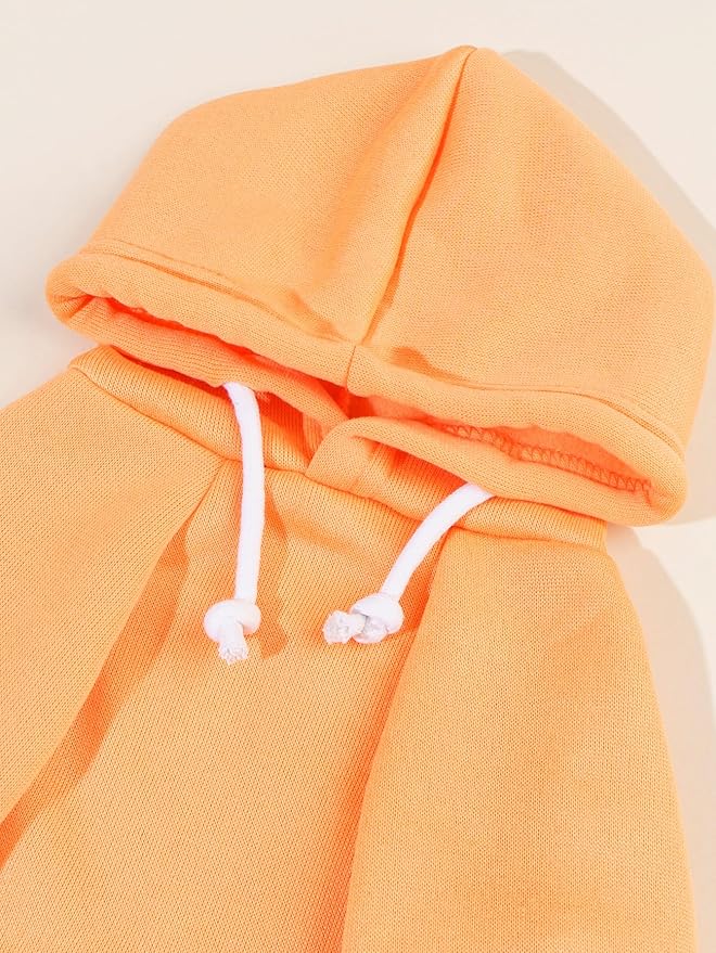 QWINEE Basic Dog Hoodie Sweatshirt Puppy Sweater Warm Cat Costumes Pet Clothes for Chihuahua Puppy Kitten Small Medium Dogs Orange Large