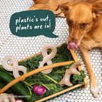 WOOF HonestChew Dog Toy Infinity - Durable, Interactive Dog Toy - Made with Natural, Plant-Based Ingredients - Splinter-Resistant - Safer Than Dog Bones - Medium