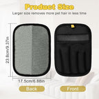 2 PCS 2025 Upgraded Five-Finger Pet Hair Remover Electrostatic Gloves, Pet Hair Removal Glove for Dog Cat Grooming, Durable Dogs Cats Hair Removal Tool for Furniture Car Couch Carpet Clothes