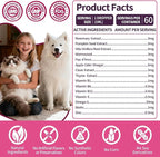 Flea & Tick Prevention for Dog and Cat, Natural Oral Flea & Tick Support Drops with Multivitamin Omega-3 for Pets - Supports Healthy Skin & Coat - Flea Herbal Drops All Breeds and Sizes - Bacon