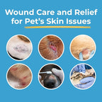 Dog Wound Care Gel - Hot Spot Gel Solution for Dogs and Cats - Safe If Licked, Odorless Silver Hydrogel Ointment for Pets Cuts, Burns, Scratches, Sores and Skin Concerns - 1.5 Oz