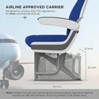 Pet Carrier With Wheels for Dogs Up To 15lbs – Airline Approved Dog Carrier - Rolling Pet Carrier w/ Removable Wheels & Washable Plush Mat – Cat Travel Carrier w/ Telescopic Handle & Shoulder Strap