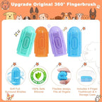 Dog Toothbrush Finger Toothbrush Dog Tooth Brushing Kit 8Pack Dog Finger Toothbrush for Dog Teeth Cleaning&Dog Dental Care Dog Tooth Brush Dog Toothbrush Kit Pet Toothbrush