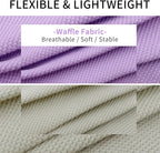 KYEESE 2Pack Dog T-Shirts Waffle, Stretchy T-Shirts, Lightweight Tank Top, Sleeveless Vest, Breathable, XX-Large, Purple + Grey