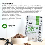 First Light Farms Freeze-Dried Dog Food Topper for Picky Eaters | High Protein Treat | Grain-Free Formula for All Breeds & Life Stages | Premium Wagyu Beef & Certified Humane | 1.5lb Bag