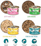 Weruva Cats in The Kitchen, Kitchen Cuties Variety Pack, Wet Cat Food, 3.2oz Can (Pack of 12)