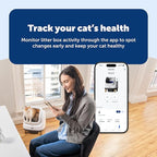 PetSafe ScoopFree OpenSky Automatic Self-Cleaning Cat Litter Box - Hands-Free Cleaning - Odor Control Litter System - App Controlled with Health Monitoring - Multi-Cat Compatible