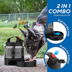 lesotc Portable Dog Water Bottle, 56oz Large Travel Water Bowl Dispenser for Dogs Camping Beach Walking Essentials, Big Pet Bottles Hiking Traveling Park Car Trips Accessories for On The Go, BPA Free