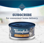 Blue Buffalo Tastefuls Wet Cat Food Paté, Made with Natural Ingredients, Turkey and Chicken Entrée, 5.5-oz Cans (24 Count)