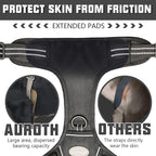 Auroth Tactical Dog Harness for Large Dogs No Pull Adjustable Pet Harness Reflective K9 Working Training Easy Control Pet Vest Military Service Dog Harnesses Black XL