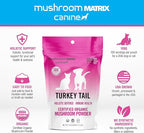 Om Mushroom Matrix Pet - Canine | Turkey Tail | USA Grown Human-Grade Organic Mushroom Powder Pet Supplement | Immunity Support & Holistic Defense for Dogs & Cats | 100 Grams, 3.5 oz