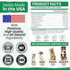 Hemp Calming Chews for Dogs - 240 Treats - Advanced Dog Calming Chews - Anxiety Relief Supplement Treats with Melatonin - Sleep Aid for Separation, Barking, Stress, Hip and Joint Support Made in USA