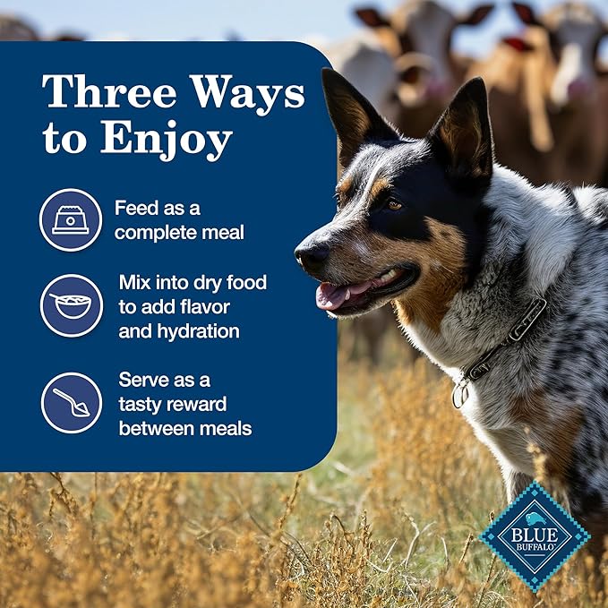 Blue Buffalo Homestyle Recipe Adult Wet Dog Food, Made with Natural Ingredients, Chicken Dinner With Garden Vegetables, 12.5-oz Can (Pack of 12)