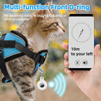 PUPTECK Cat Harness and Leash Set Escape Proof, Adjustable Reflective Kitten Jacket Easy Control, Pet Vest Harness for Cats Small Dogs Puppies Walking and Travel