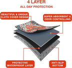 PUPIBOO Washable Pee Pads for Dogs and Cats - Super Absorbent Reusable Puppy Training Pads - 100% Waterproof, Leak-Proof & Non-Slip Whelping Pads for Pet Housebreaking