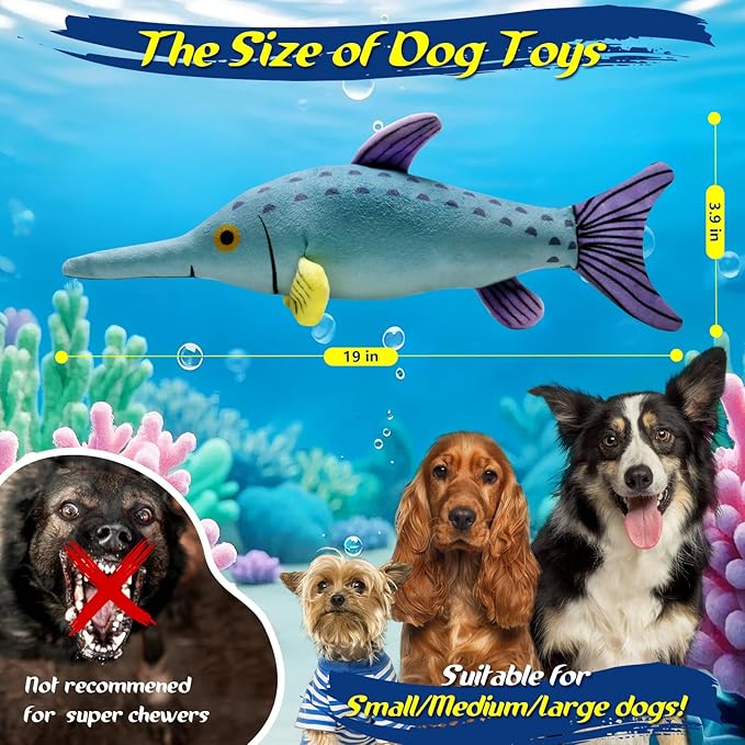 Large Squeaky Dog Toys :Plush Soft Dog Chew Toys - Tug of War for Large,Small, Medium,Puppy Breeds-Puppy Toys to Keep Them Busy