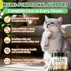 Flea and Tick Prevention for Cats, 500 Crunchy & Creamy Chews, Cat Flea Chewables with Natural Oral Flea Treatment Supplement Cats, Skin & Coat Support - All Breeds & Ages - Chicken and Krill Flavor