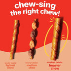 Hartz Oinkies Smoked Twists with Naturally Smoked Pork Rawhide-Free Dog Treats, Highly Digestible Long Lasting Dog Chews, 20 count