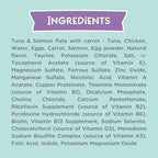 LOVE, NALA - Natural Adult Cat Wet Food - Pate Tuna, Carrot, & Salmon Recipe - Grain Free, Non-GMO, Digestive Fiber Blend, Minerals, Vitamins - 12 Pack 2.4 lbs.