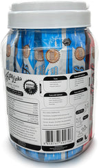 Rena's Recipe Kitty Licks Tuna Barrel (60 Tubes) 4 flavorsX 15 Tubes Cream Lickable Cat Treats 4 Different Flavors: Tuna with Seafood, Scallop, and Salmon