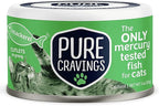 Wet Cat Food Canned Mackerel Cutlets in Gravy, Every Catch is Mercury Tested, Moist Can Fish for Cats, Grain-Free, Protein, Non-GMO, Pack of 12