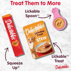 Hartz New Delectables Lickable Spoon Interactive Lickable Cat Treats for Quick & Easy Bonding, Chicken 32ct