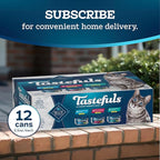 Blue Buffalo Tastefuls Natural Flaked Wet Cat Food Variety Pack, Tuna, Chicken and Fish & Shrimp Entrées in Gravy 5.5-oz Cans (12 Count - 4 of Each)