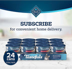 Blue Buffalo Tastefuls Wet Cat Food Paté, Made with Natural Ingredients, Salmon Entrée, 5.5-oz Cans (24 Count)