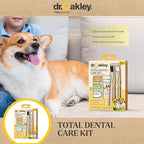 Total Dental Care Kit for Dogs & Cats: Chicken Flavor -Toothpaste, Brushes, and Case, Natural