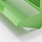 Metal Small Animal Feeder with Lid, Heavy Duty, Large Capacity Food Dispenser, Great for Rabbits, Guinea Pigs, Chinchillas and Other Small Animals. (4.6 inch, Green)