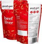 Pet Treats, Air-Dried, Natural, Single Ingredient Dog Treat, Free Range, Grain Free Dog Treats, Toppers, Snacks, Beef Liver 2.8 oz