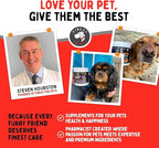 Wild Alaskan Salmon Oil for Dogs & Cats - Omega 3 Fish Oil with Pollock & Salmon for Sensitive Skin & Coat Health. EPA & DHA Ease Itching, Supports Joint, Immune & Heart Health (32oz)