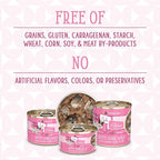 Weruva Cats in The Kitchen, Kitty Gone Wild with Wild Salmon Au Jus Cat Food, 3.2oz Can (Pack of 24)