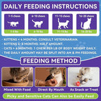 Flea and Tick Prevention for Cats - Cat Flea Treatment with Skin & Coat Support, 500 Crunchy & Creamy Chews, Oral Natural Flea Chewables for Gut & Immunity Support for All Breeds & Ages Chicken Flavor