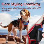 Eagloo Dog Harness for Large Dogs, Easy Wearing with 3 Buckles, Adjustable No Pull Pet Harness with 2 Rings for Walking, No Chock Reflective Soft Padded Vest with Control Handle, Black & Red, XL