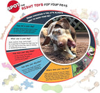 SPOT Dura-Fused Leather Small Bone Dog Toy – Durable Chew Toy with Real Leather & Jute, Squeaker, and Double-Stitched Seams for Moderate Chewers, Small & Medium Dogs, 7in