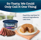 Blue Buffalo Tastefuls Wet Cat Food Paté, Made with Natural Ingredients, Beef Entrée, 5.5-oz Cans (24 Count)