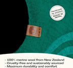 MEOWFIA Cat Cave – Premium Felt Cat Bed for Indoor Cats, Handmade 100% Merino Wool (Dark Shades) (Medium, Emerald)