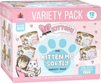 Weruva B.F.F. Kitten The Kitten Me Softly Variety Pack, 2.8oz Can, Pack of 12