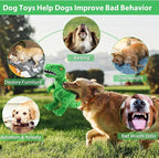 Dog Toys Cute Dinosaur Plush Toy for Large Dogs - Squeaky Interactive Stuffed Dog Chew Toy for Puppies, Pet Toys for Small to Large Breeds