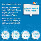 Jack&Pup 6-inch Pizzle Sticks for Dogs (3 Pack) All Natural Thick Bully Sticks for Dogs | Long Lasting Bully Sticks