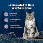 Blue Buffalo Wilderness Natural Wet Cat Food Paté, High-Protein & Grain-Free Recipe, Chicken, 5.5-oz. Cans (24 Count)