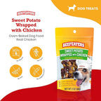 Beefeaters Sweet Potato Wrap with Chicken – Dog Treat. No Corn, Wheat, Soy or Gluten, Low Fat, Whole Muscle Jerky, Ideal for Training & Snacks