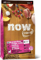Now Fresh Grain-Free Dry Cat Food with Turkey, Salmon & Duck, Healthy Kibble for Adults Made with Real Meat & Fish, Chicken-Free, with Pumpkin & Probiotics for Sensitive Stomachs, 16 lb Bag