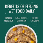 Weruva Senior Cat Food, Chicken in a Hydrating Purée, 3oz Can, Pack of 12