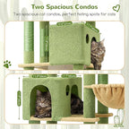 Globlazer Cactus Giant Cat Tree, 83 inch Cat Tree for Indoor Cats Large Adult, XXL Cat Tower with 9 Scratching Posts for 20lb+ Heavy Duty Large Adult Cats, F83, Green