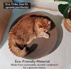 2 Pack Extra Large Cat Scratcher Cardboard, Round Scratcher Bed Scratch Bowl, Scratching Lounge Couch Round Shaped Cat Scratch Board Nest for Indoor Cats Furniture Protector
