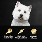 Cesar Simply Crafted Adult Wet Dog Food Meal Topper, Chicken, Carrots, Potatoes & Peas, 1.3oz. (10 Count, Pack of 1)