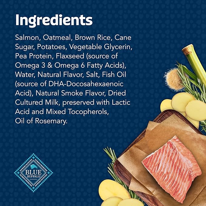 Blue Buffalo Bits Soft Dog Treats for Training, Made with Natural Ingredients & Enhanced with DHA, Salmon Recipe, 4-oz Bag